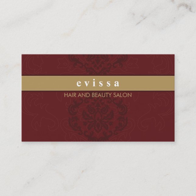 BUSINESS CARD elegante Finesse Goldmedaille Visitenkarte (Vorderseite)