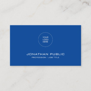 Business Card Elegante moderne Deep Blue Vorlage Visitenkarte