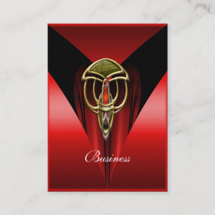 Business Card Elegante Rote Kunst, Dichtung und Mu Visitenkarte