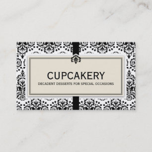 BUSINESS CARD elegantes schwarzes Elfenbein Visitenkarte
