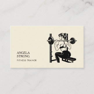 Business card for a fitness trainer or nutritionis visitenkarte
