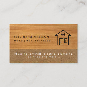 Business card for handyman home services visitenkarte
