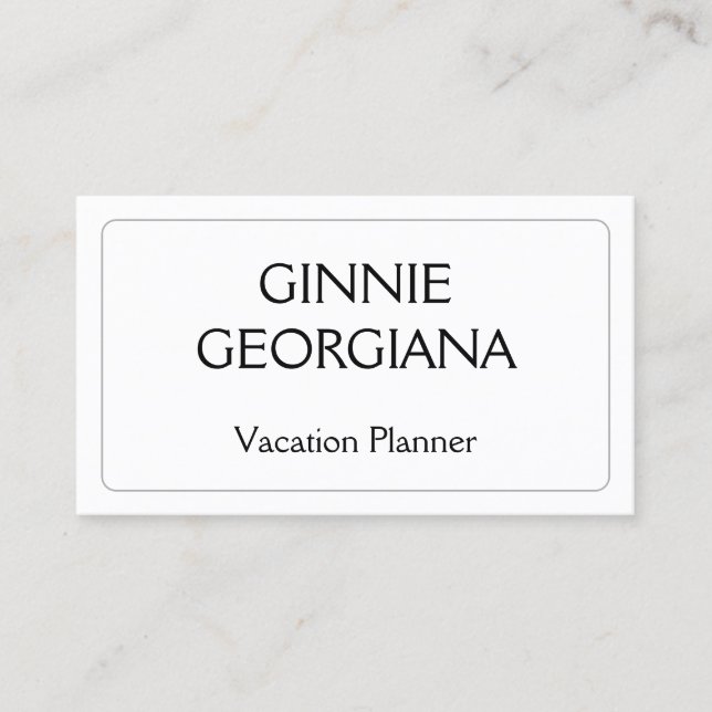 Business Card für anspruchsvolle und elegante Feri Visitenkarte (Vorderseite)