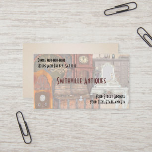 Business Card für antike Möbel Store Visitenkarte