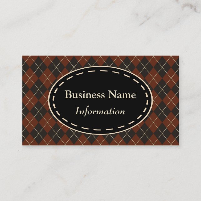 Business Card für antike Raute Visitenkarte (Vorderseite)