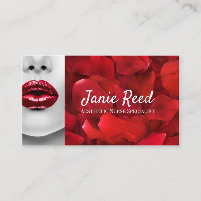 Business Card für ästhetische Krankenschwester Visitenkarte (Vorderseite)