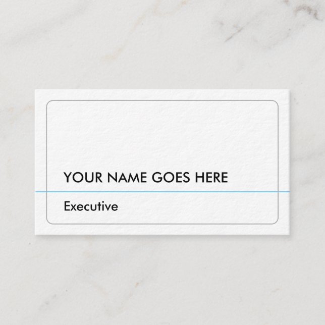 Business Card für Basic und Minimal-Führungskraft Visitenkarte (Vorderseite)