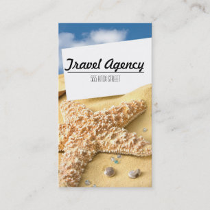 Business Card für Beach Theme Travel Agency Visitenkarte