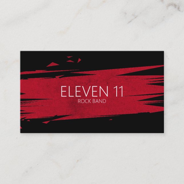 Business Card für coole Bandmusiker Visitenkarte (Vorderseite)