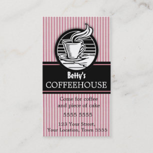 Business Card für das Kaffeehaus Visitenkarte
