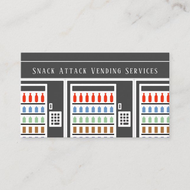 Business Card für den beruflichen Automatenservice Visitenkarte (Vorderseite)