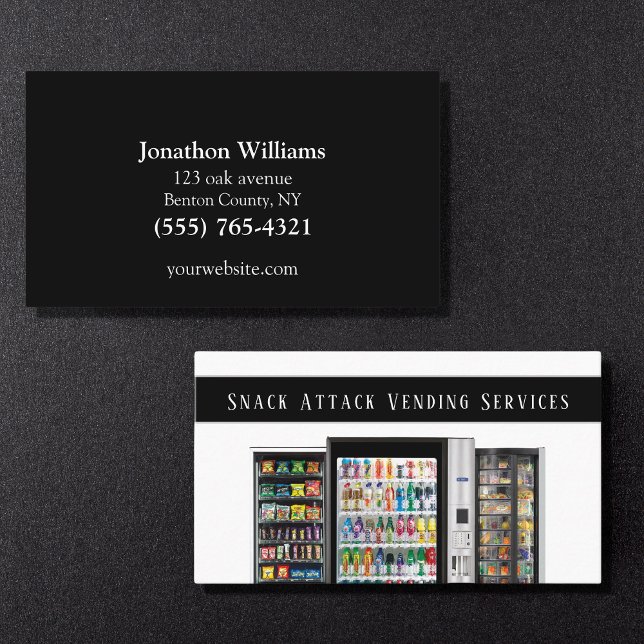 Business Card für den beruflichen Automatenservice Visitenkarte (Von Creator hochgeladen)