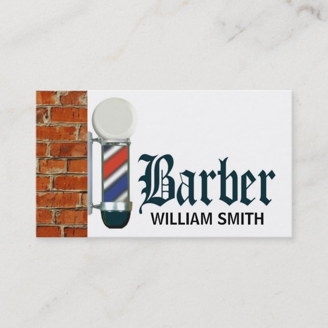 Business Card für den Custom Barshop Pole Visitenkarte (Vorderseite)