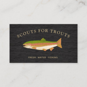 Business Card für den Fang von Süßwasser Visitenkarte
