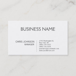 Business Card für den Schwarz-weißen modernen Mana Visitenkarte