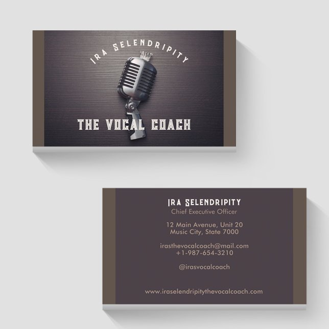 Business Card für den Sprachcoach Visitenkarte (Von Creator hochgeladen)