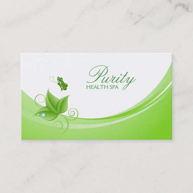 Business Card für den Wellness-Center im Gesundhei Visitenkarte (Vorderseite)