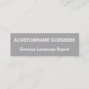 Business Card für Deutsch-Fachkenntnisse Mini Visitenkarte