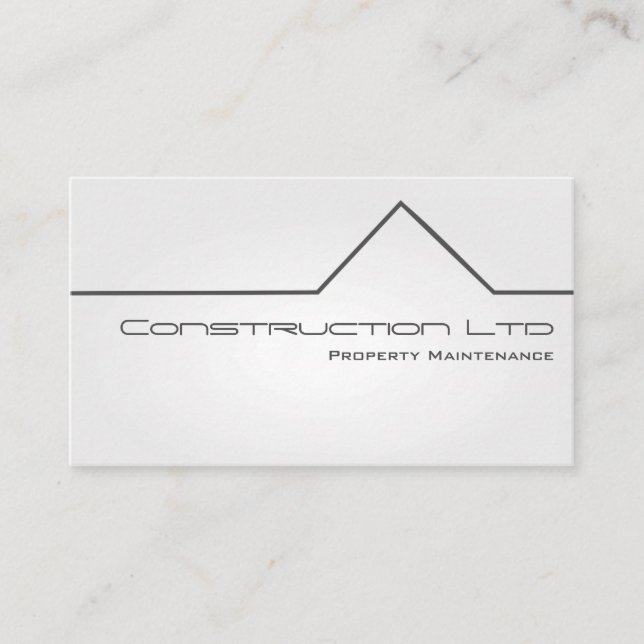 Business Card für die Instandhaltung von weißem Gl Visitenkarte (Vorderseite)