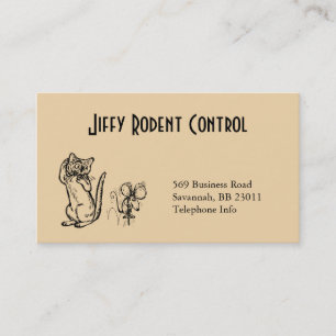 Business Card für die Kontrolle von Nagetieren und Visitenkarte