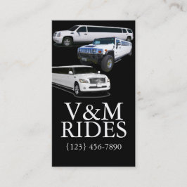 Business Card für extravagante Limousinen Visitenkarte