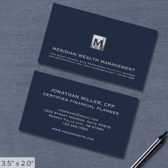 Business Card für Finanzberatungsdienste Visitenkarte (Von Creator hochgeladen)
