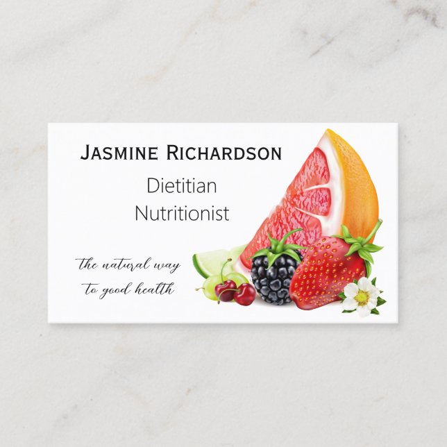 Business Card für frisches Obst und Gemüse Visitenkarte (Vorderseite)