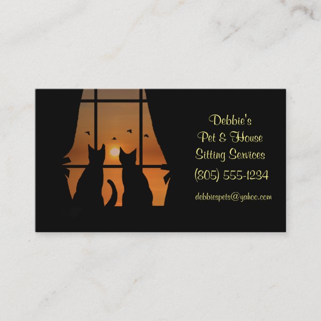 Business Card für Haustiere und Haustiere Visitenkarte (Vorderseite)