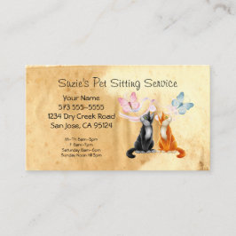 Business Card für Heimtiere Terminkarte
