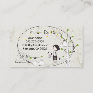 Business Card für Heimtiere Terminkarte