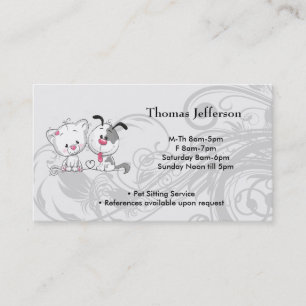 Business Card für Heimtiere Treuekarte