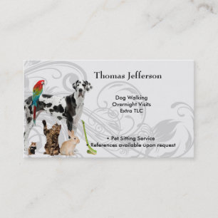 Business Card für Heimtiere Treuekarte