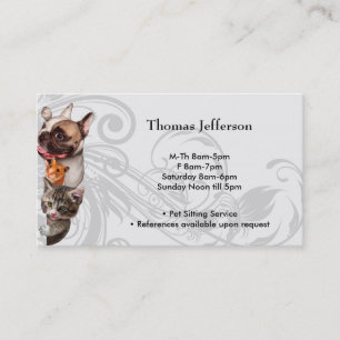 Business Card für Heimtiere Treuekarte
