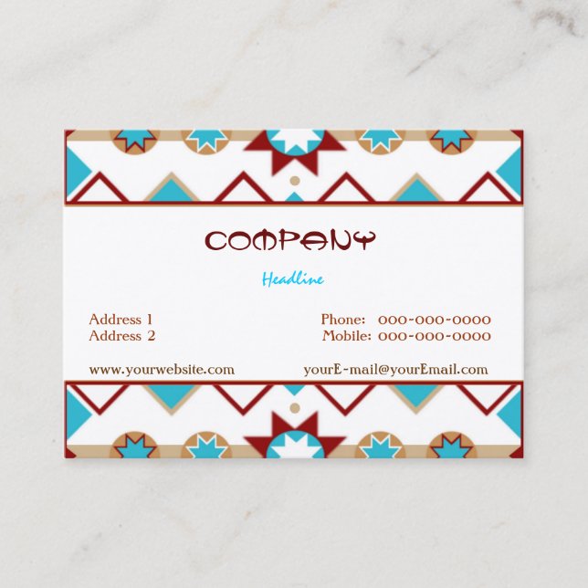Business Card für Indianermodelle Visitenkarte (Vorderseite)