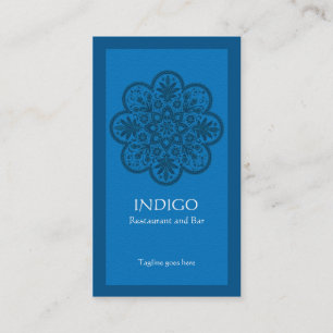 Business Card für Indigozierung Visitenkarte
