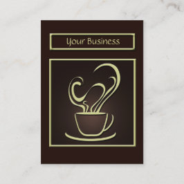 Business Card für Kaffee Visitenkarte
