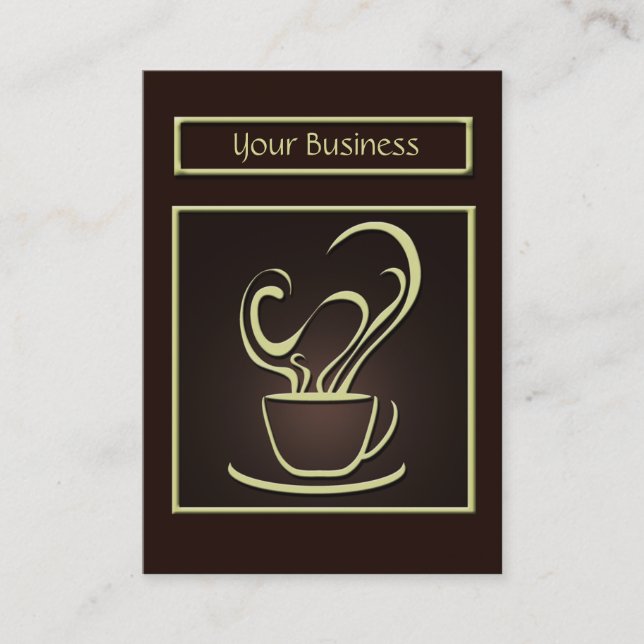 Business Card für Kaffee Visitenkarte (Vorderseite)