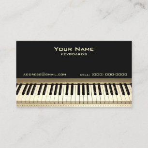 Business Card für Keyboard Musician Visitenkarte
