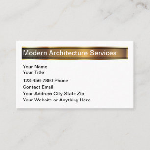 Business Card für Klasse, Moderne Architektur Visitenkarte