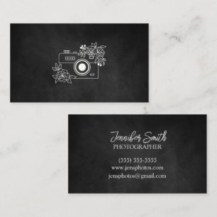 Business Card für klassische Schwarz-Weiß-Fotograf Visitenkarte