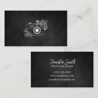 Business Card für klassische Schwarz-Weiß-Fotograf Visitenkarte