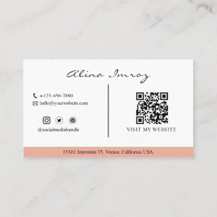 Business Card für kundenspezifische QR Code Event  Visitenkarte