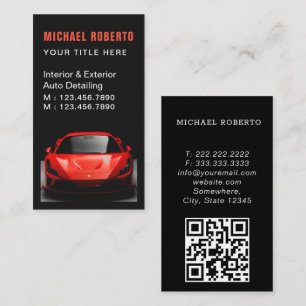 Business Card für Luxusautomobile Visitenkarte