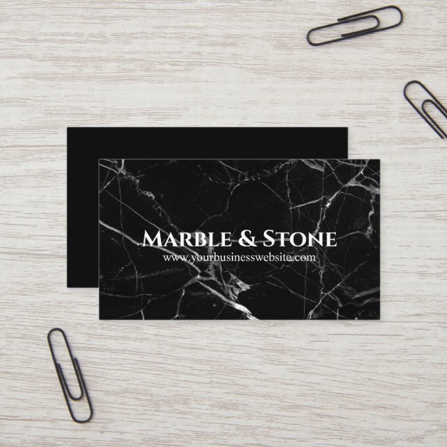 Business Card für Marmor- und Stone-Countertops Visitenkarte (Vorderseite/Rückseite Beispiel)