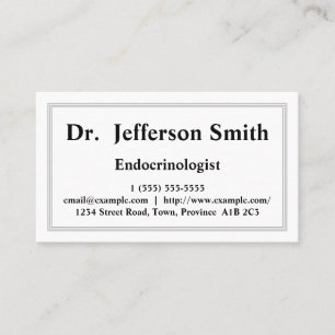 Business Card für Minimalistisch- und Basiswissen Visitenkarte
