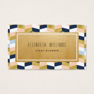 Business Card für moderne geometrische Veranstaltu