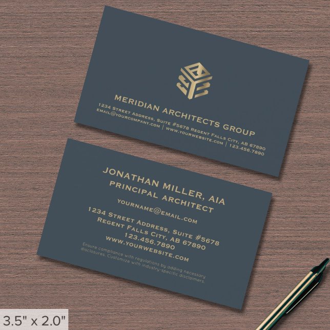 Business Card für moderne Ingenieure Visitenkarte (Von Creator hochgeladen)