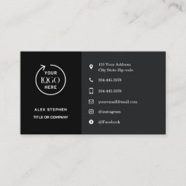 Business Card für moderne Social Media Icons Visitenkarte