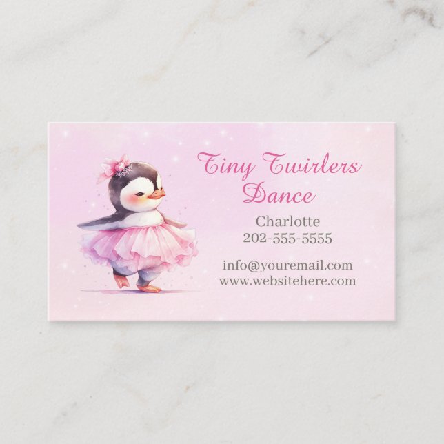 Business Card für niedliche Kinder Visitenkarte (Vorderseite)