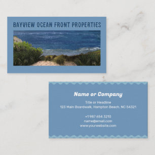 Business Card für Ocean Front Properties Visitenkarte